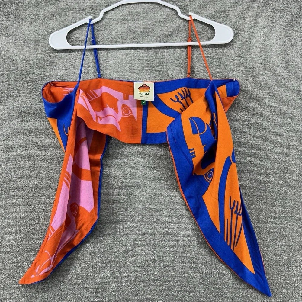 FARM Rio Multicolor Crop Top - Picture 1 of 11